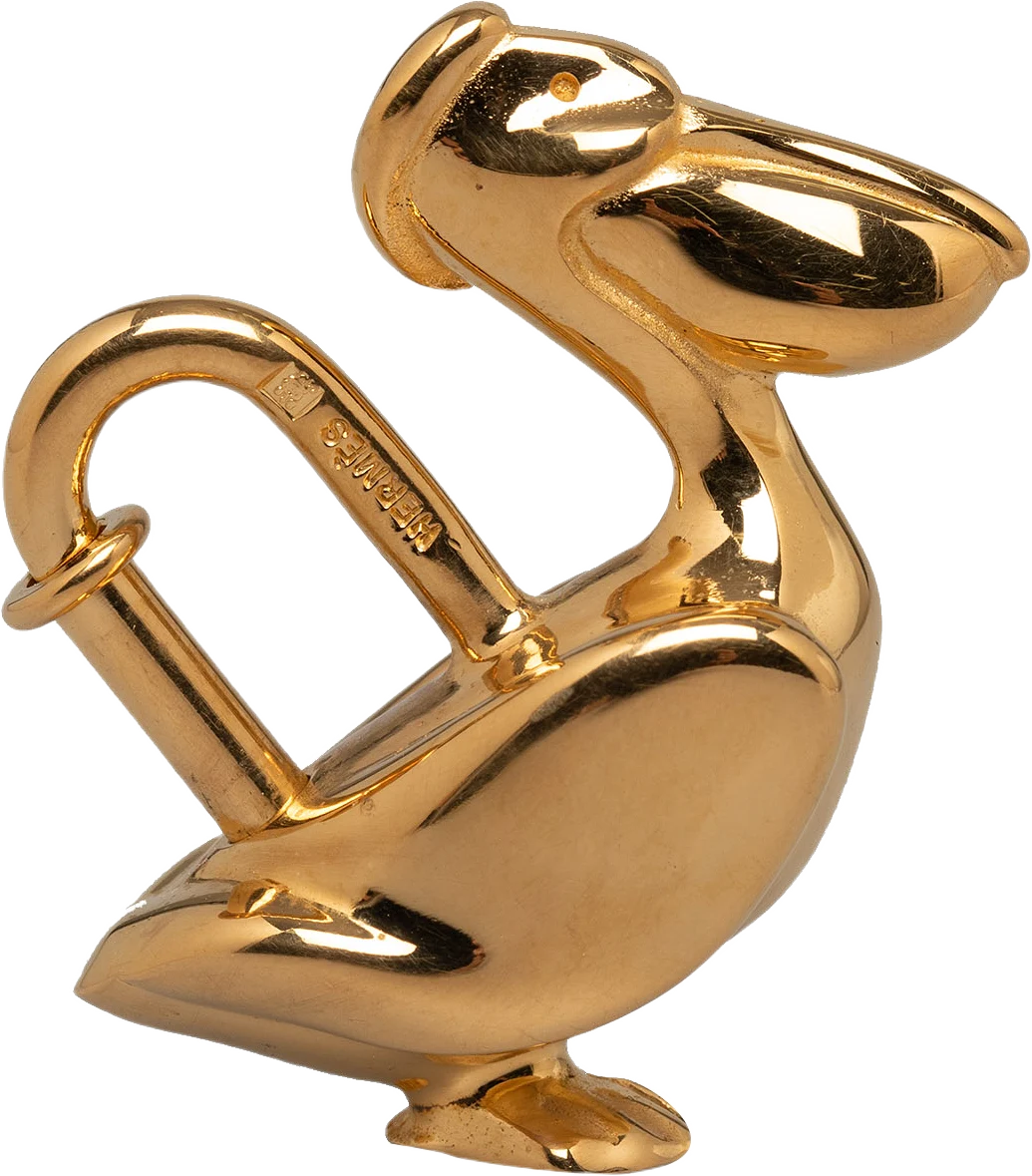 Hermes Pelican Cadena Lock Charm