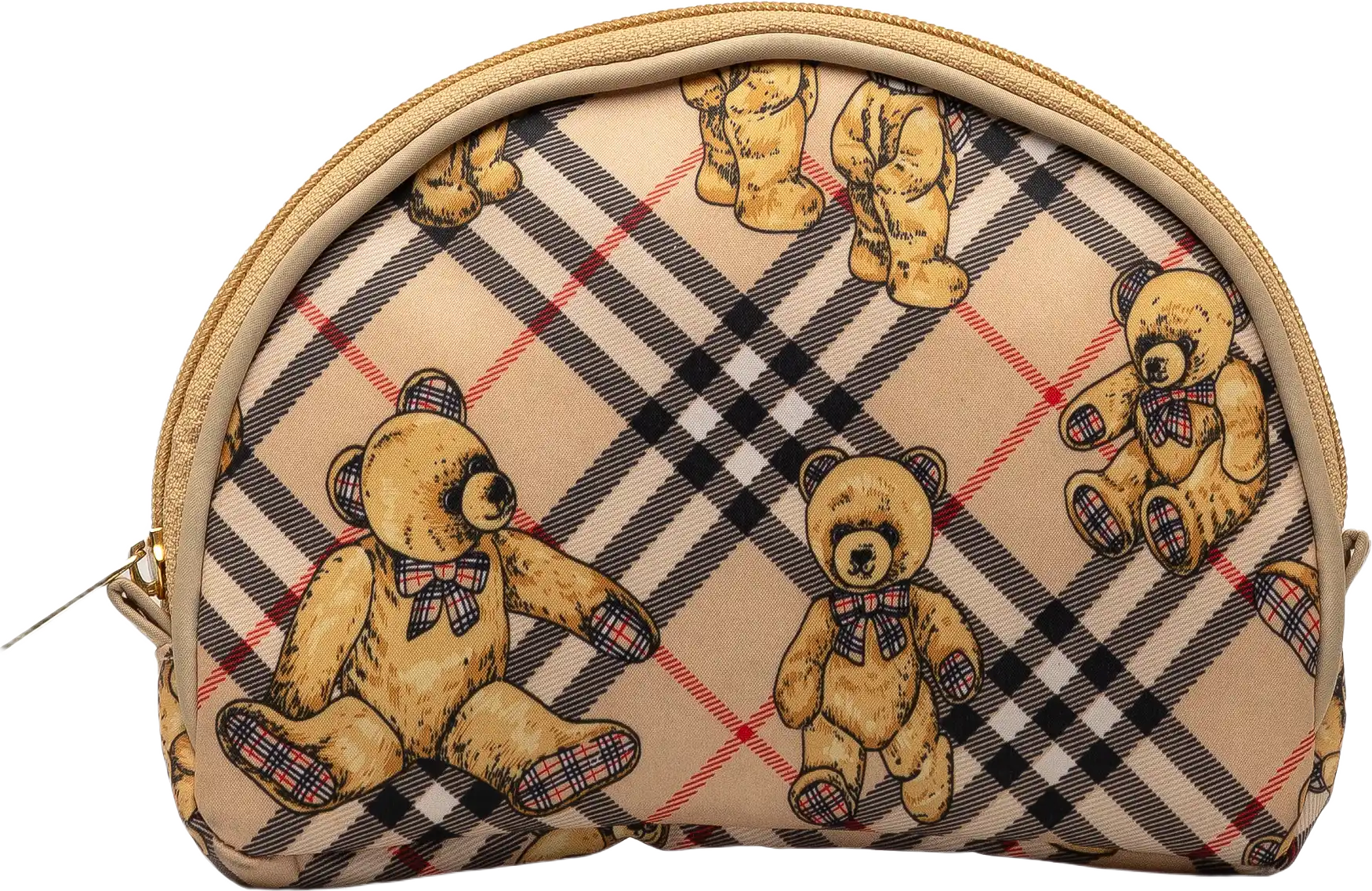 Burberry Nova Check Bears Canvas Pouch