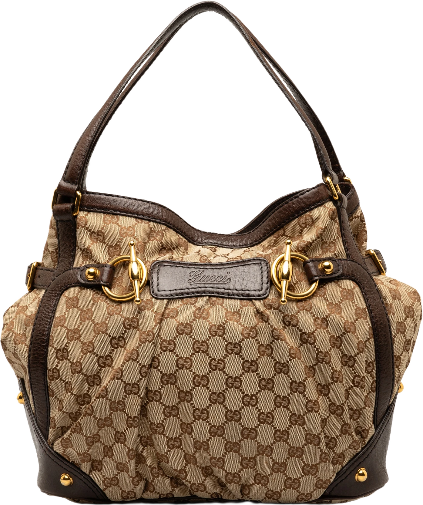 Gucci Gg Canvas Jockey Shoulder Bag