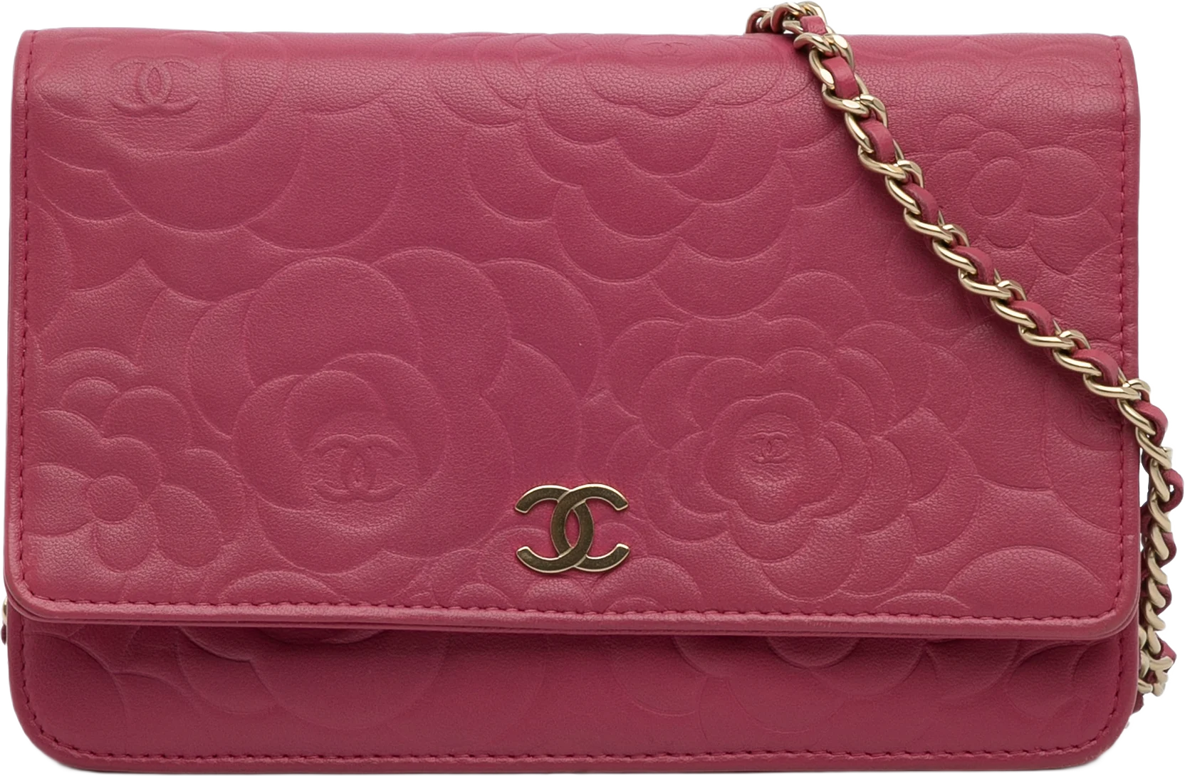 Chanel Camellia Wallet On Chain