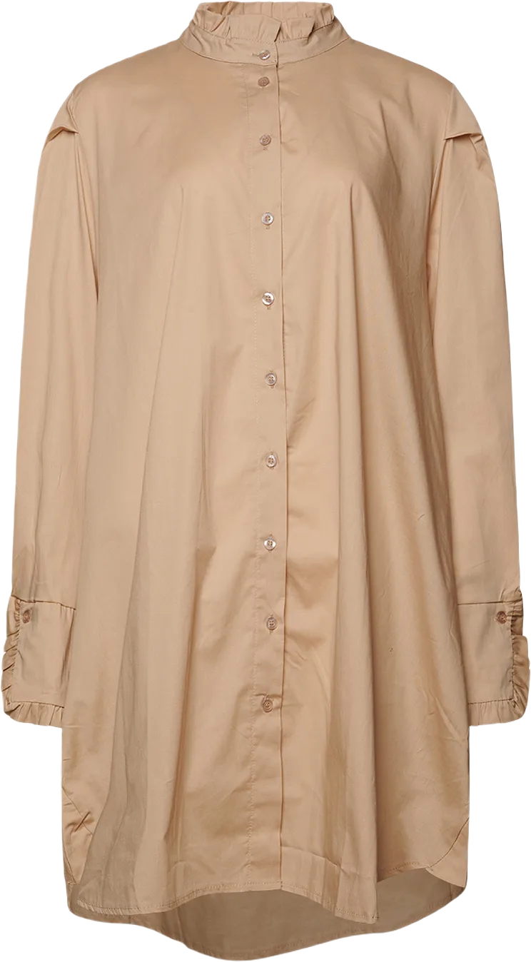 Naneth Shirt Dress - Beige