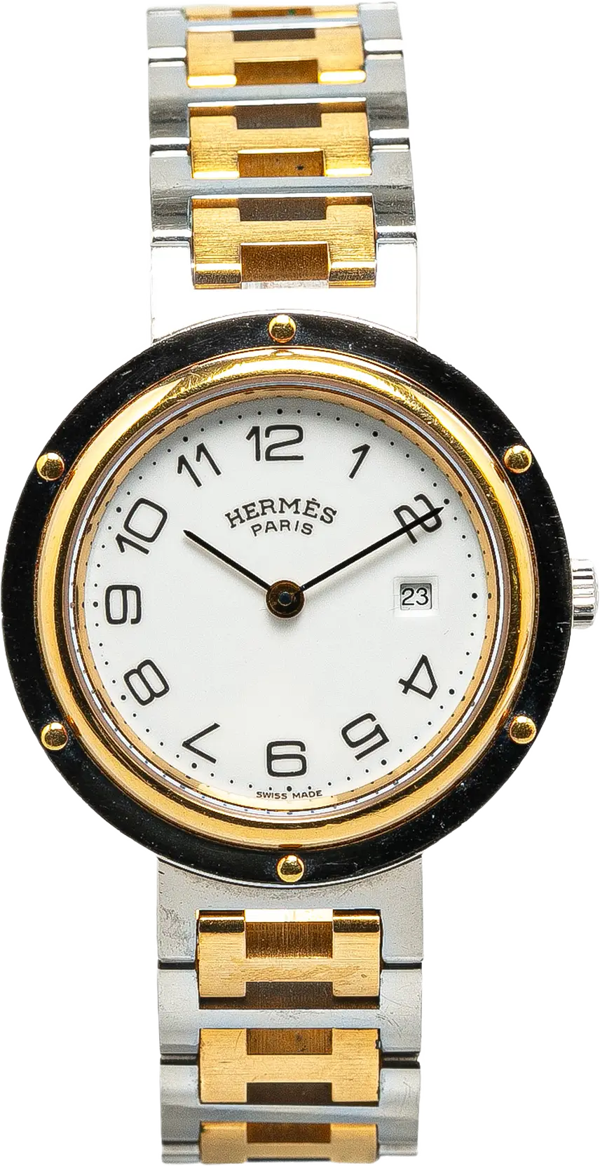 Hermès Quartz Stainless Steel Clipper Watch