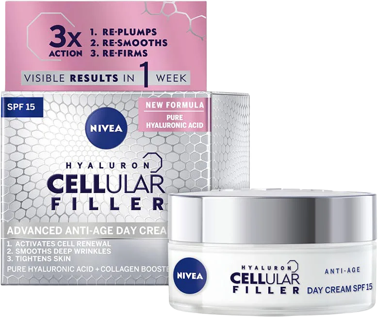 Ansiktskräm Hyaluron Cellular Filler Firming Day Creme SPF15 50 ml NIVEA