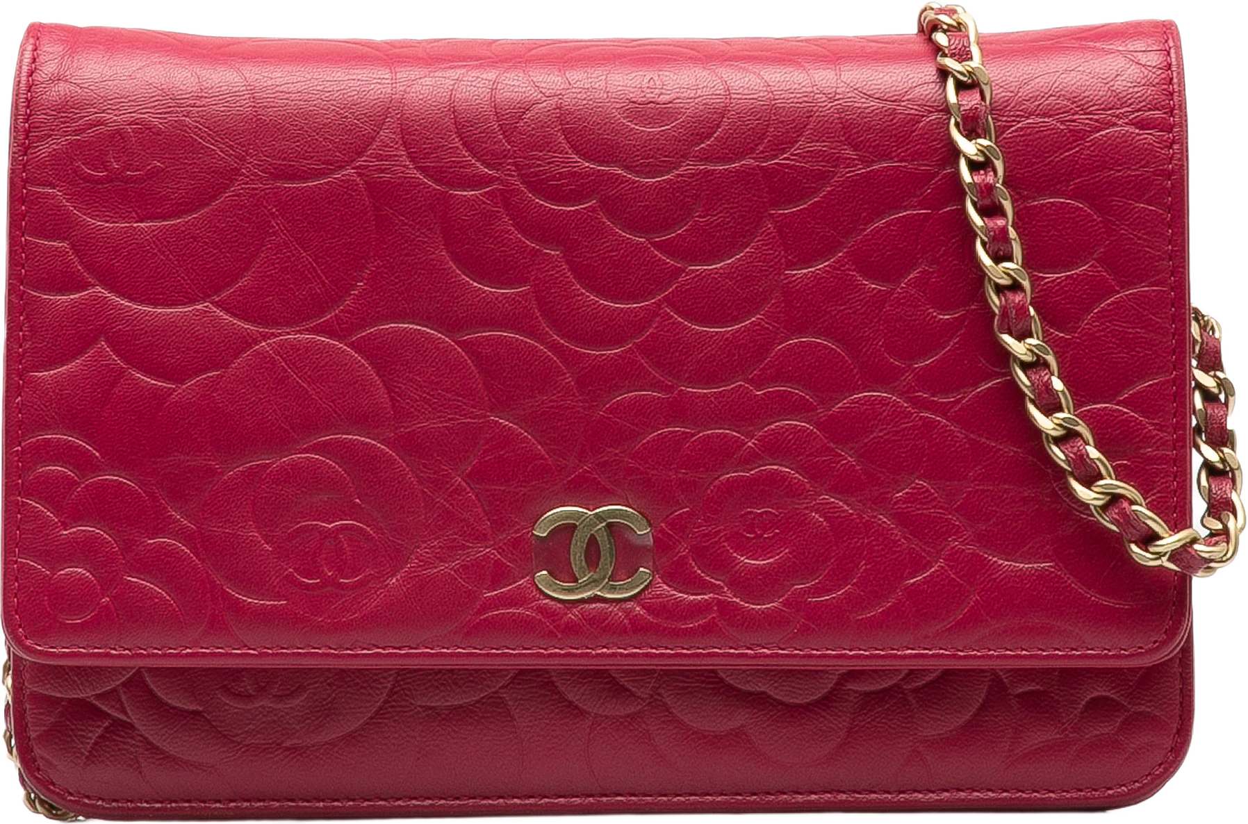 Chanel Camellia Wallet On Chain