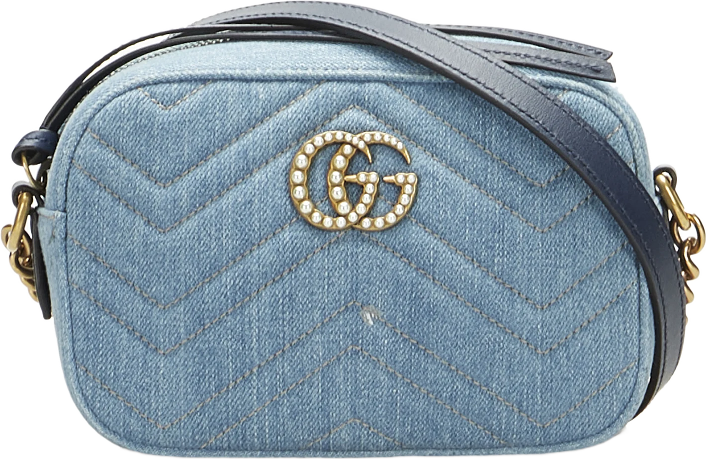 Gucci Pearly Gg Marmont Matelasse Crossbody Bag
