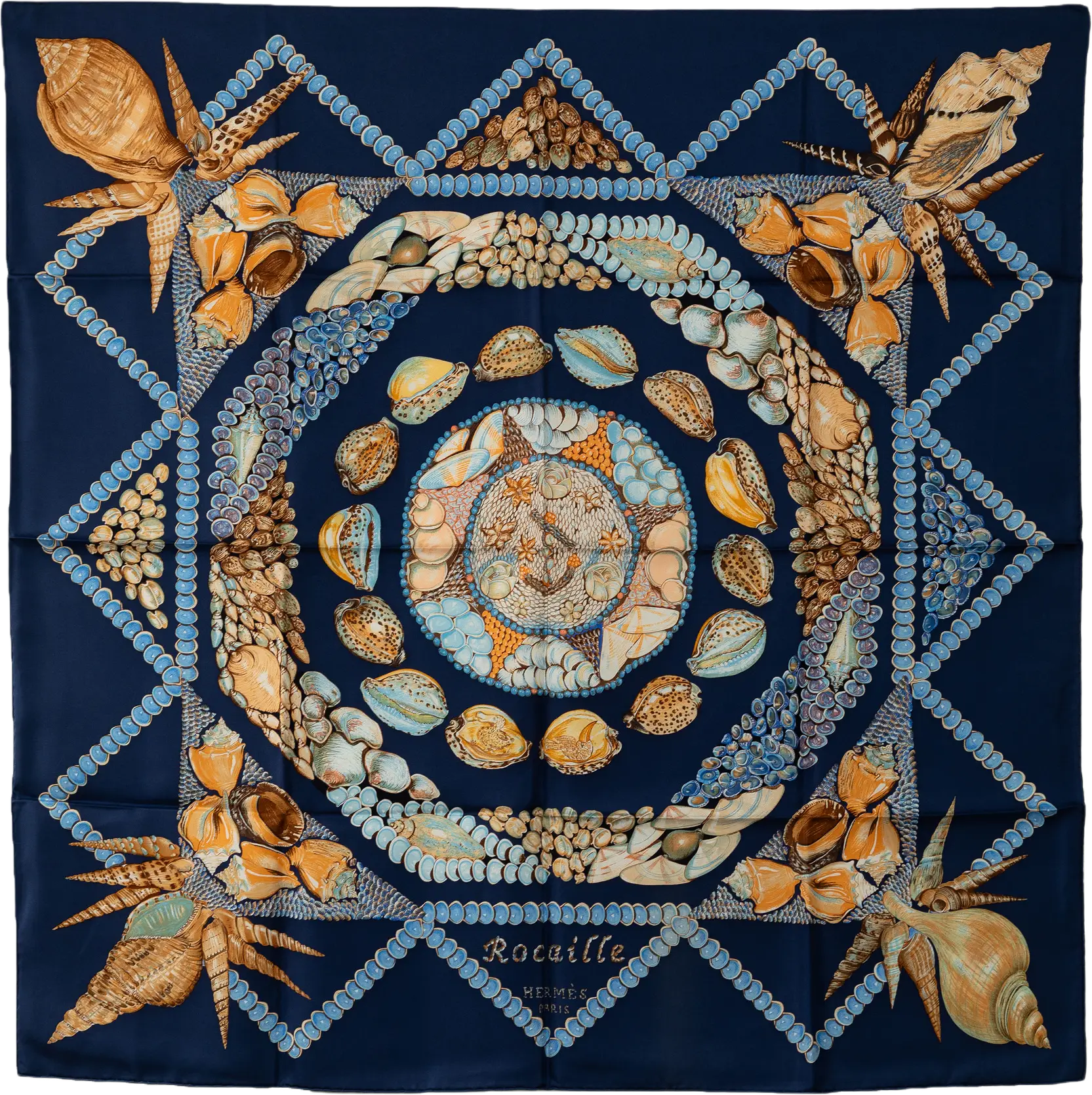 Hermès Rocaille Silk Scarf