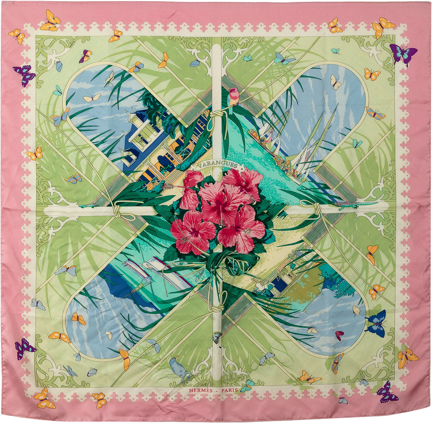 Hermes Varangues Silk Scarf