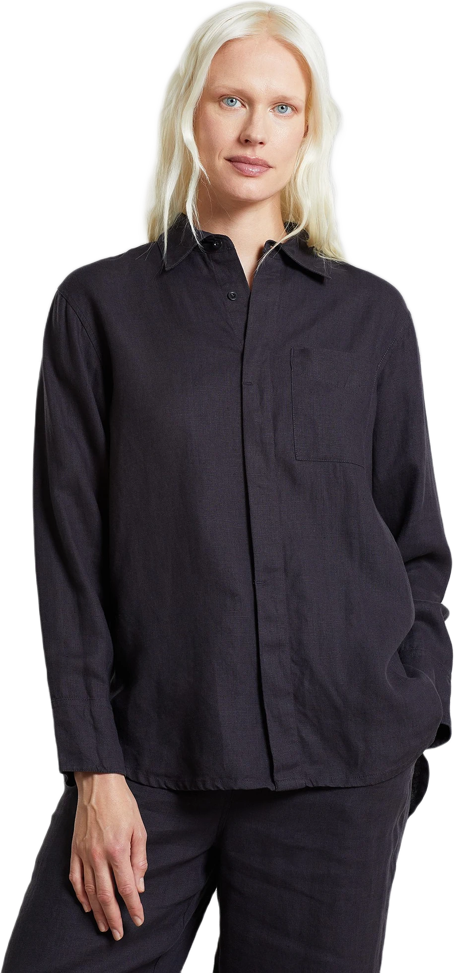 Shirt Kosta Linen Phantom Black