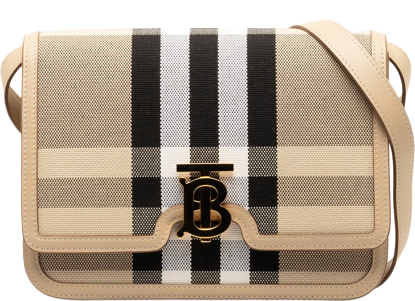 Burberry Canvas Check Tb Crossbody