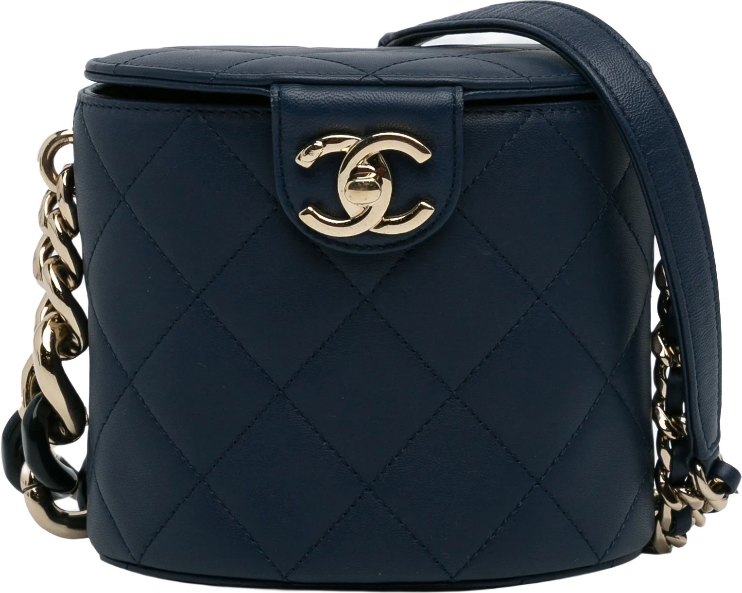 Chanel Cc Round Vanity Bag