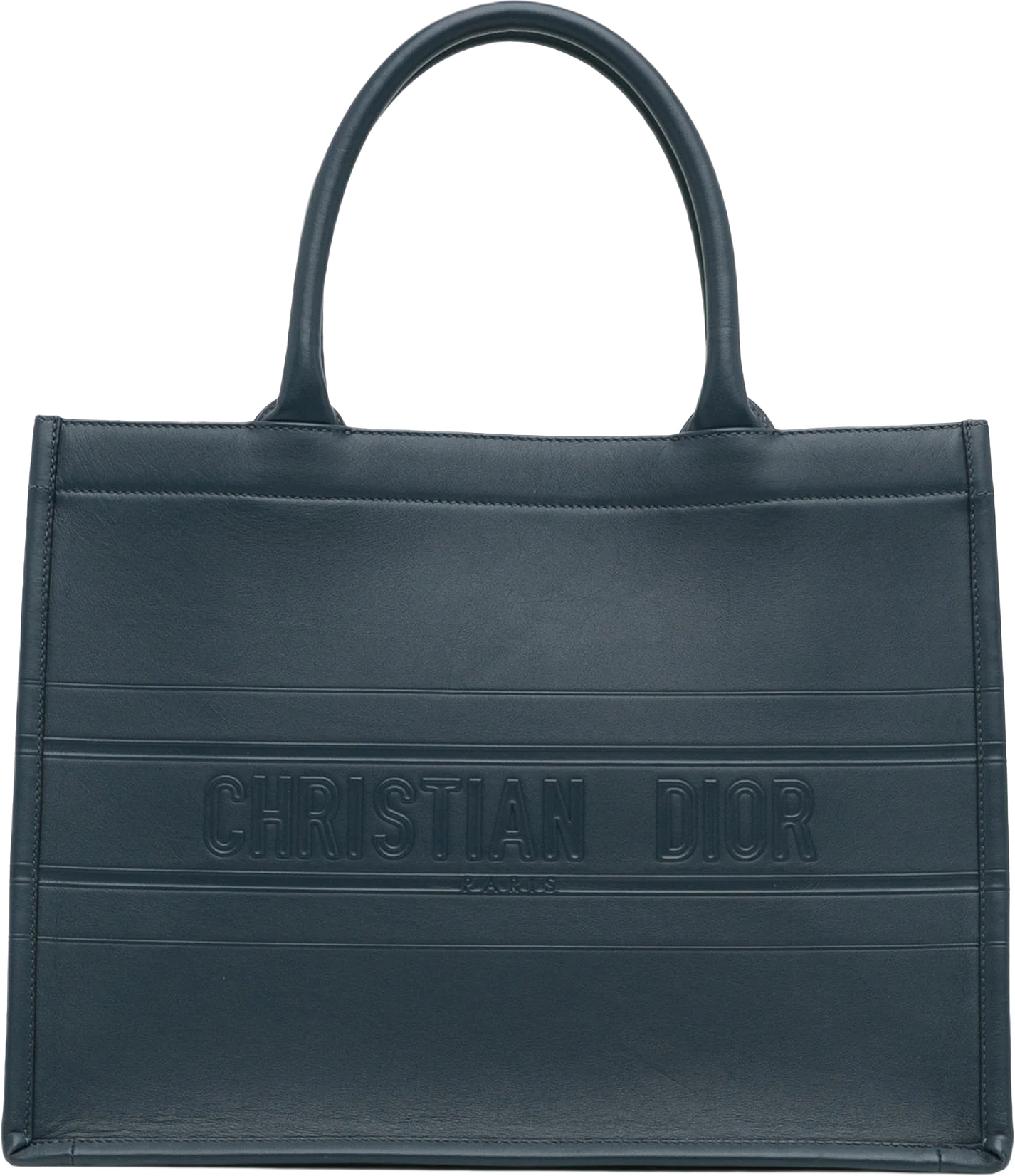 Dior Medium Embossed Leather Book Tote