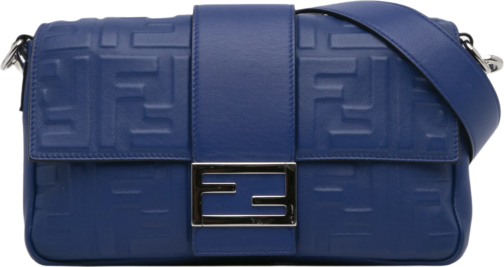 Fendi Nappa Ff 1974 Embossed Belt Baguette