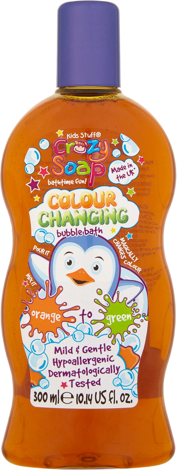 Bubble Bath Orange to Green