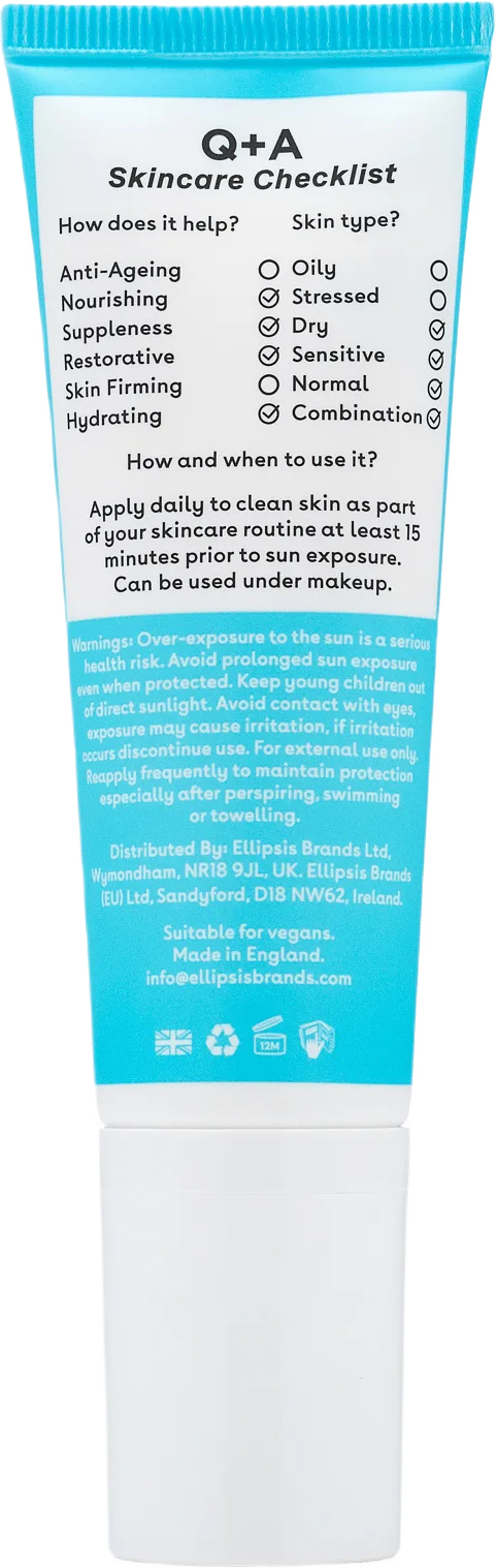 Squalane Hydrating Face Sunscreen SPF 50