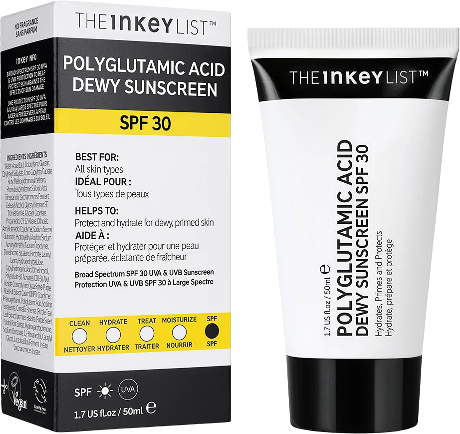 Polyglutamic Acid Dewy Sunscreen SPF30