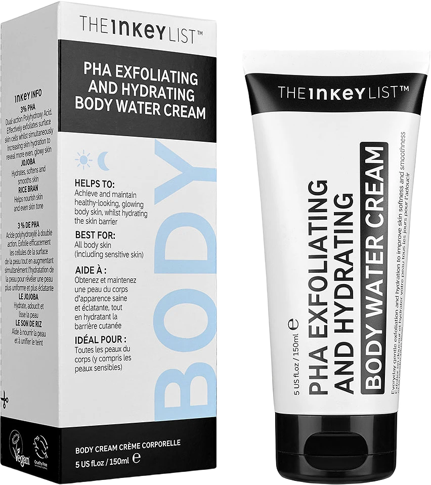 PHA Exfoliating and Hydrating Body Water Cream