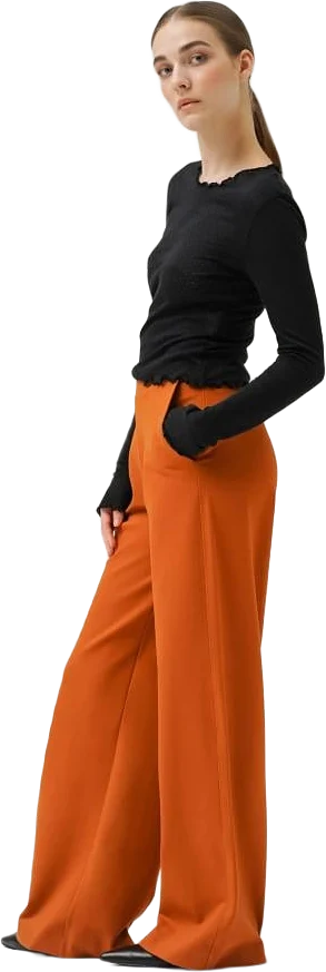 Leia Wide Pants - Almond