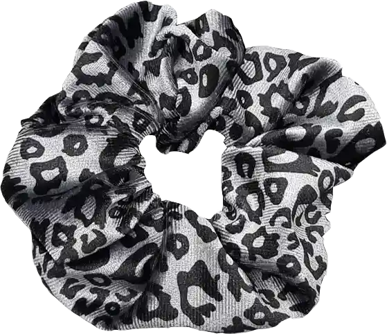 Scrunchie Djurprint I Sammetsimitation