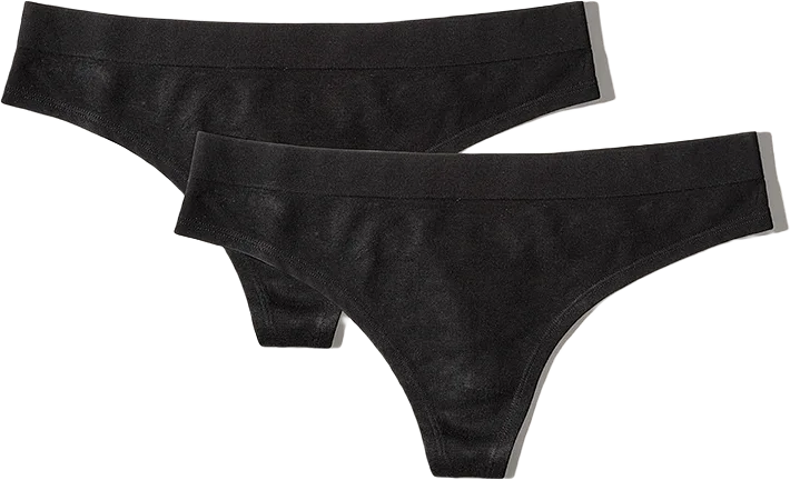 Invisible Thong | 2-pack - Black