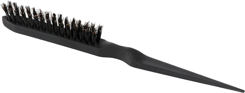 Professional Boar Hair Backcomb Brush Black