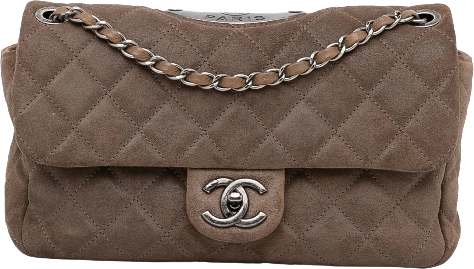 Chanel Small Classic Suede Double Flap