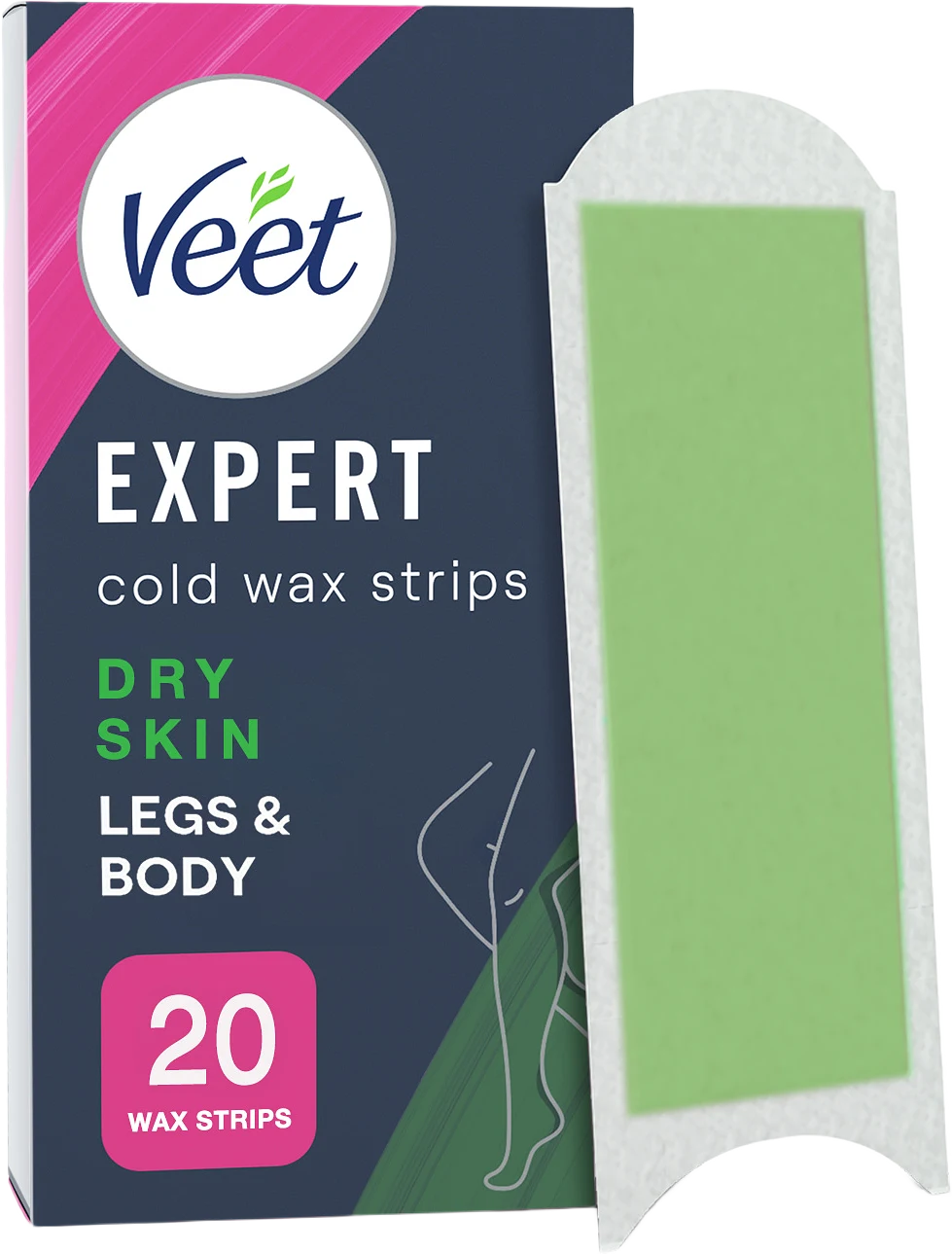 Expert Cold Wax Strips Legs & Body Dry Skin