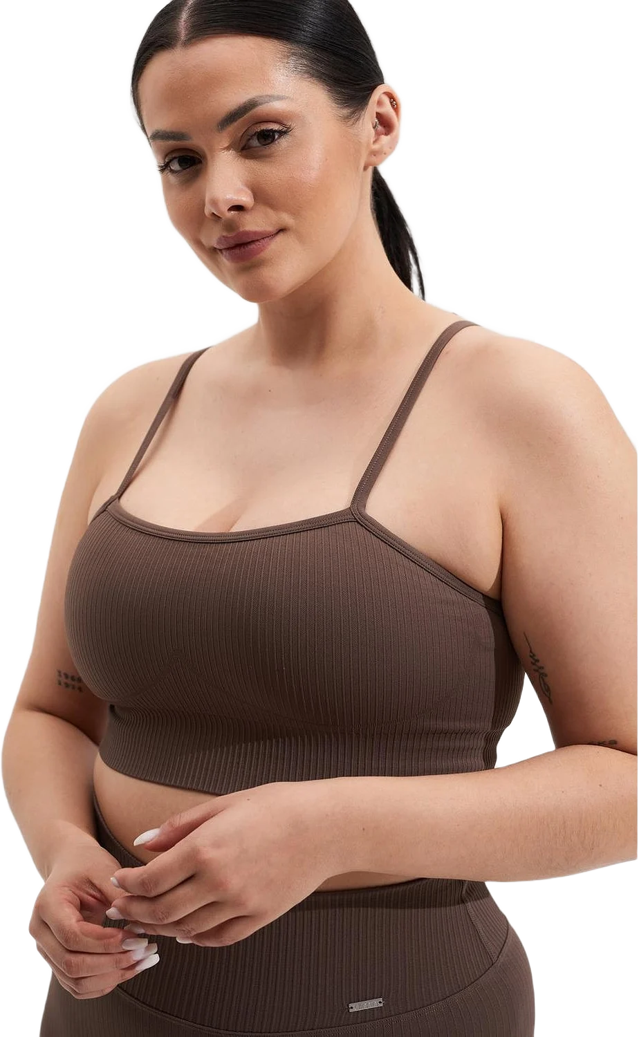 Macchiato Ribbed Seamless Strap Bra