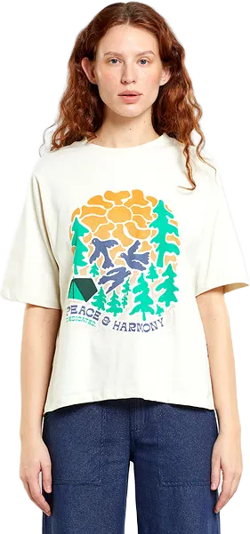 T-shirt Vadstena Peace And Harmony Oat White