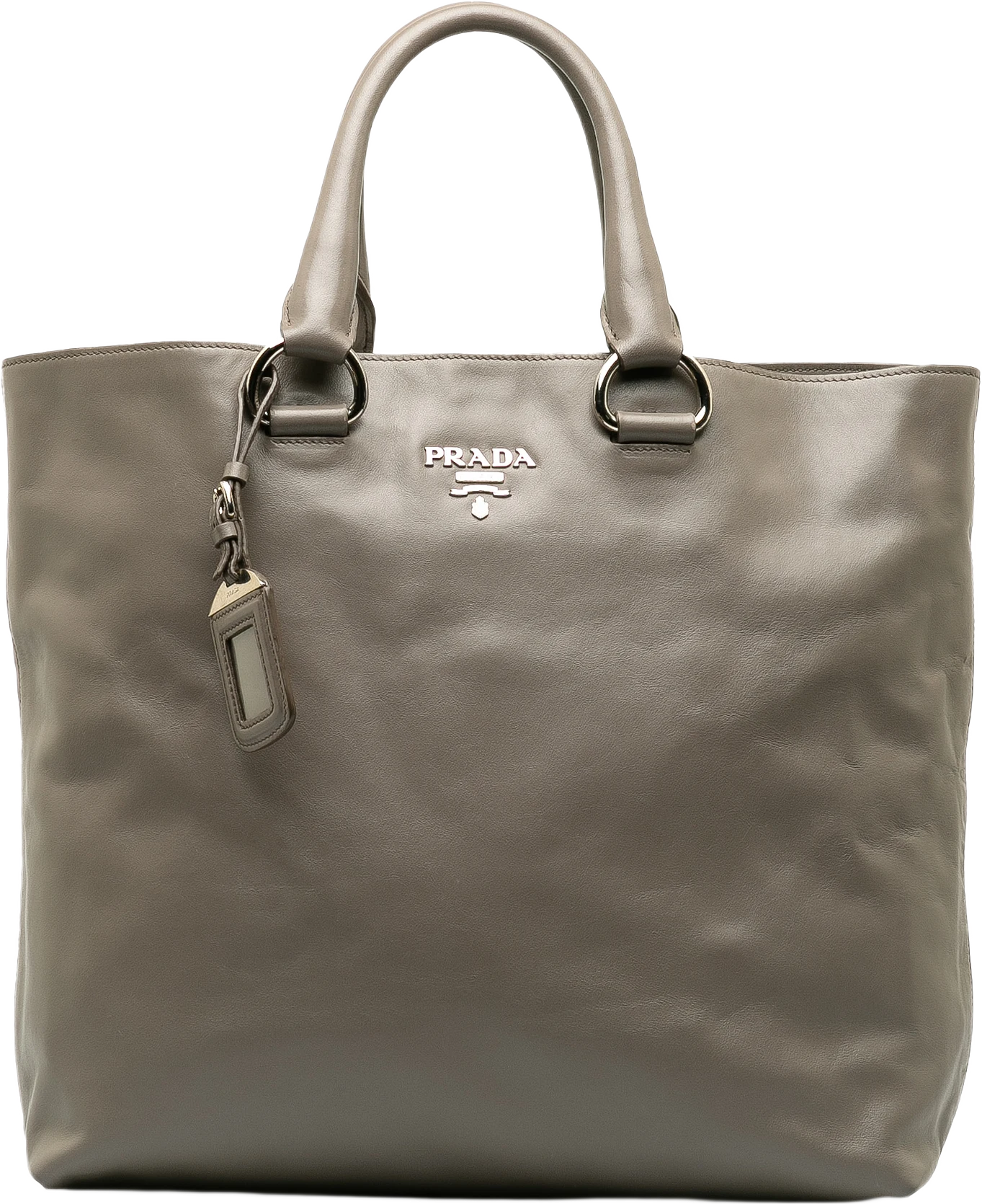 Prada Soft Calf Double Zip Tote Bag