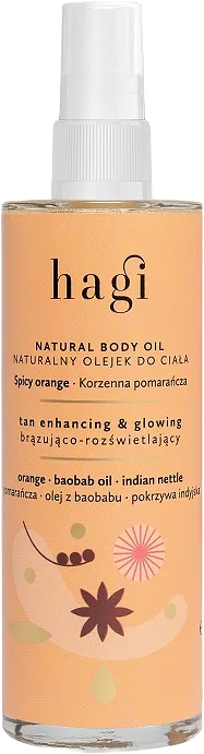 Natural Tan Enhancing Body Glow Oil Spicy Orange