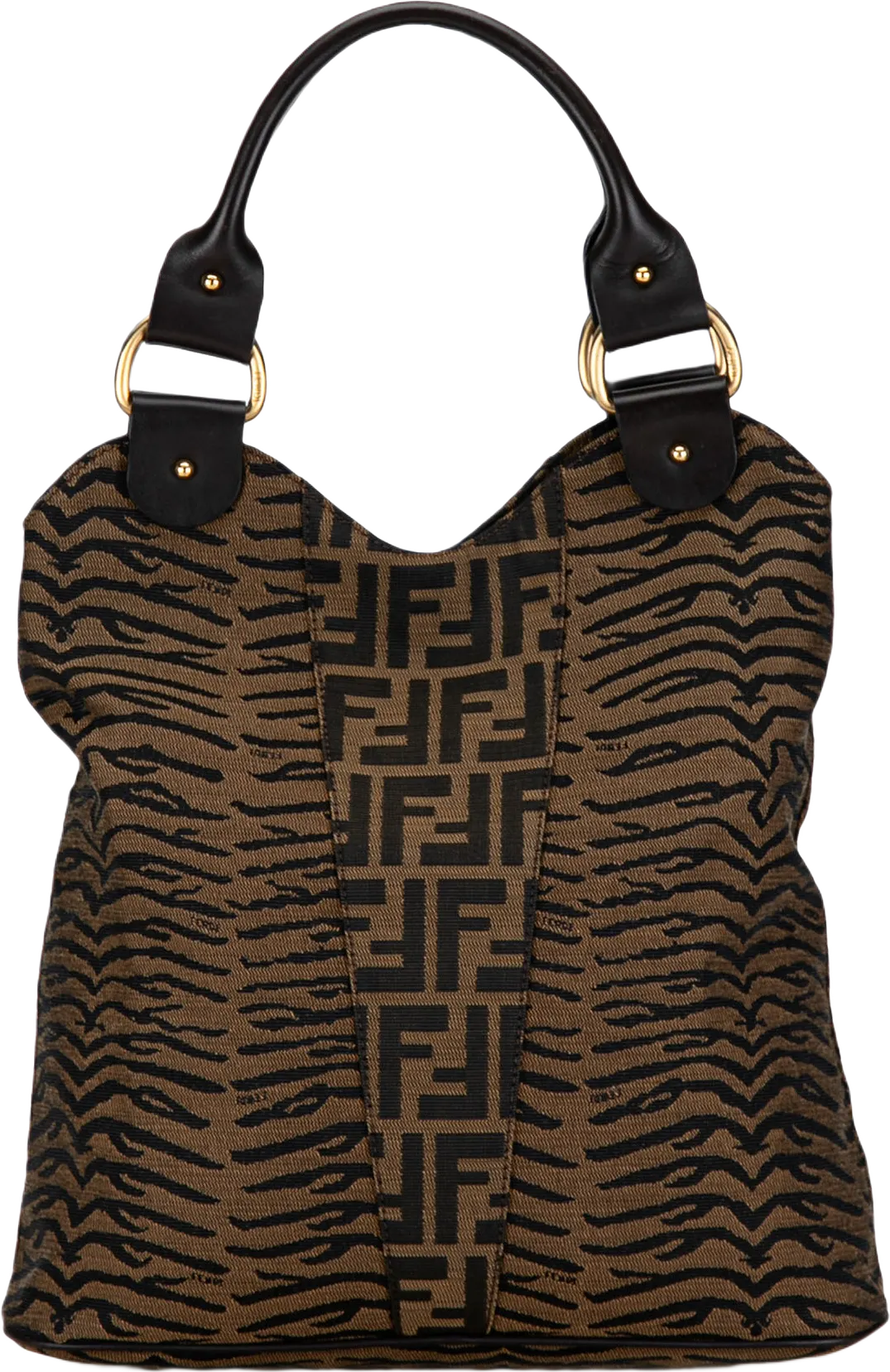 Fendi Zebra Print Zucca Tote