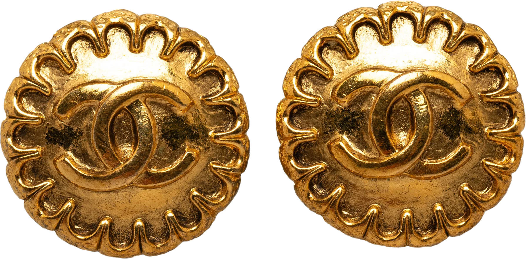 Chanel Cc Clip On Earrings