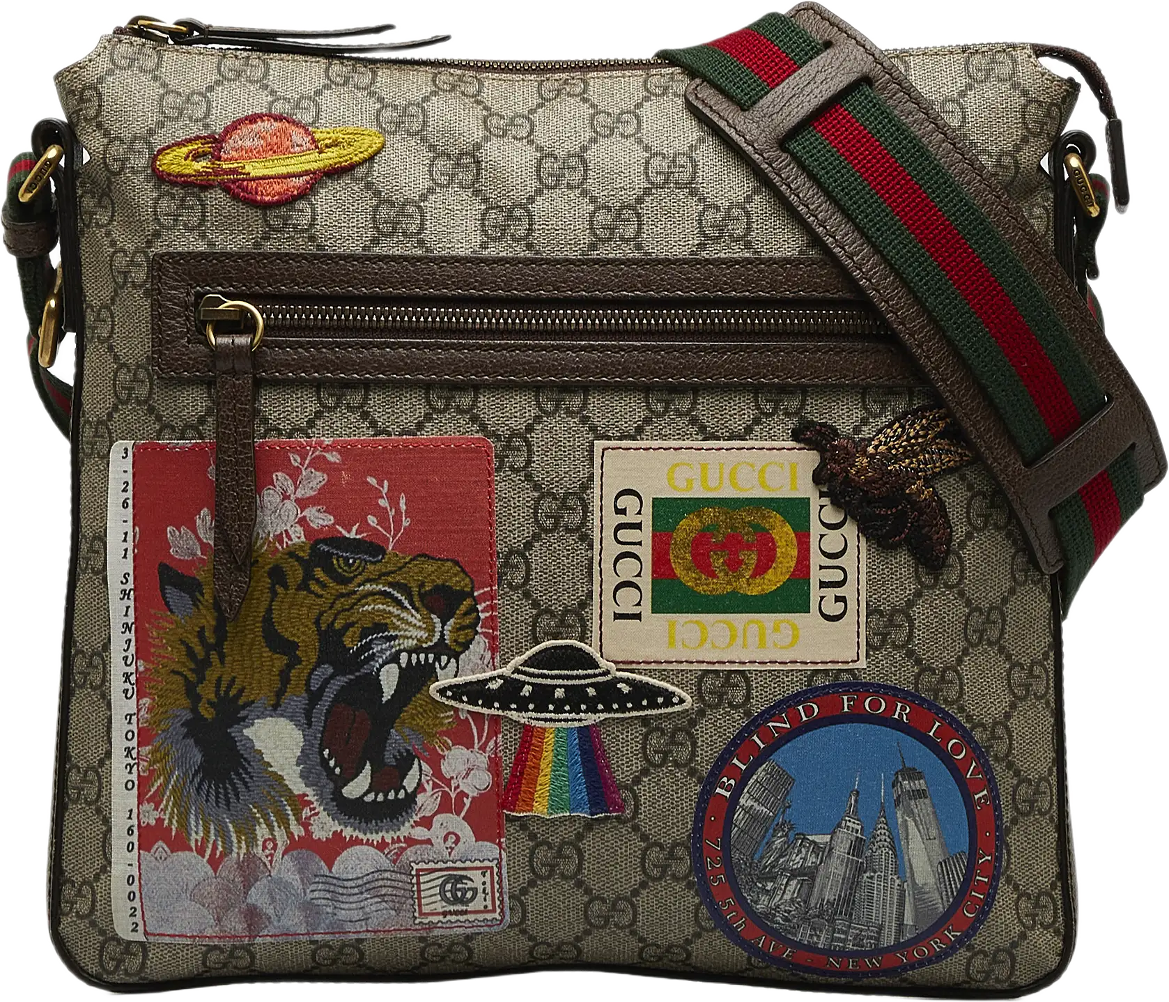 Gucci Gg Supreme Courrier Crossbody Bag