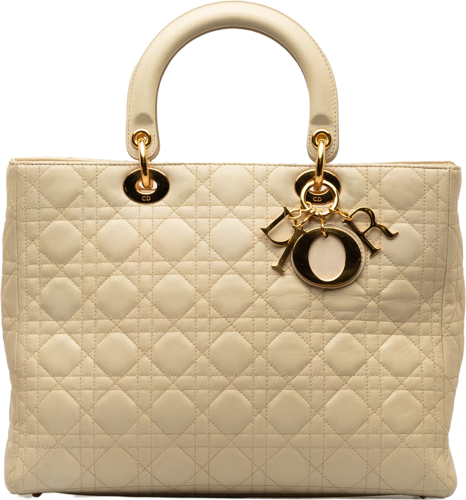 Dior Large Lambskin Cannage Lady Dior