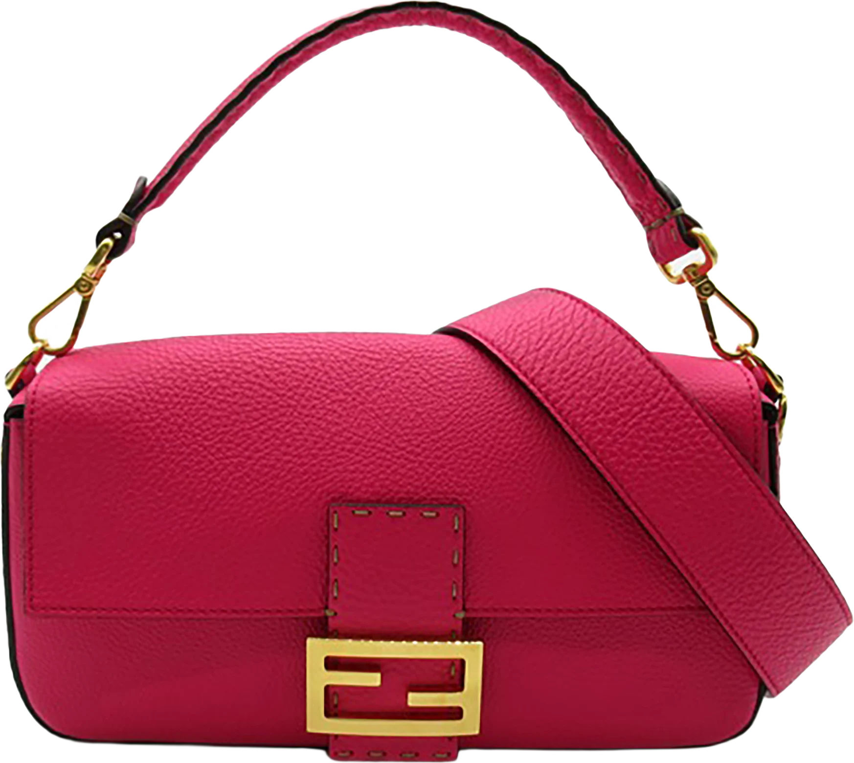 Fendi Selleria Leather Baguette