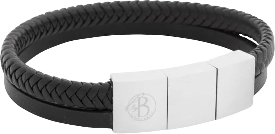 Lambert Leather Bracelet Black