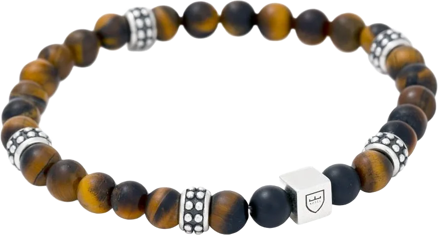 Silver/beadsarmband | tigeröga/onyx | Nobel By Billgren