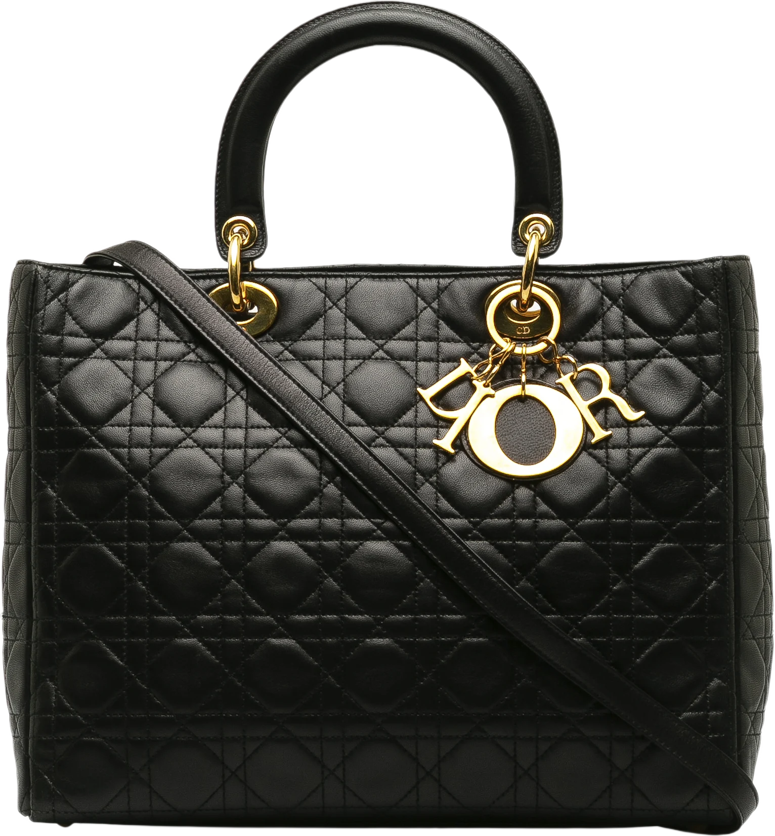 Dior Large Lambskin Cannage Lady Dior