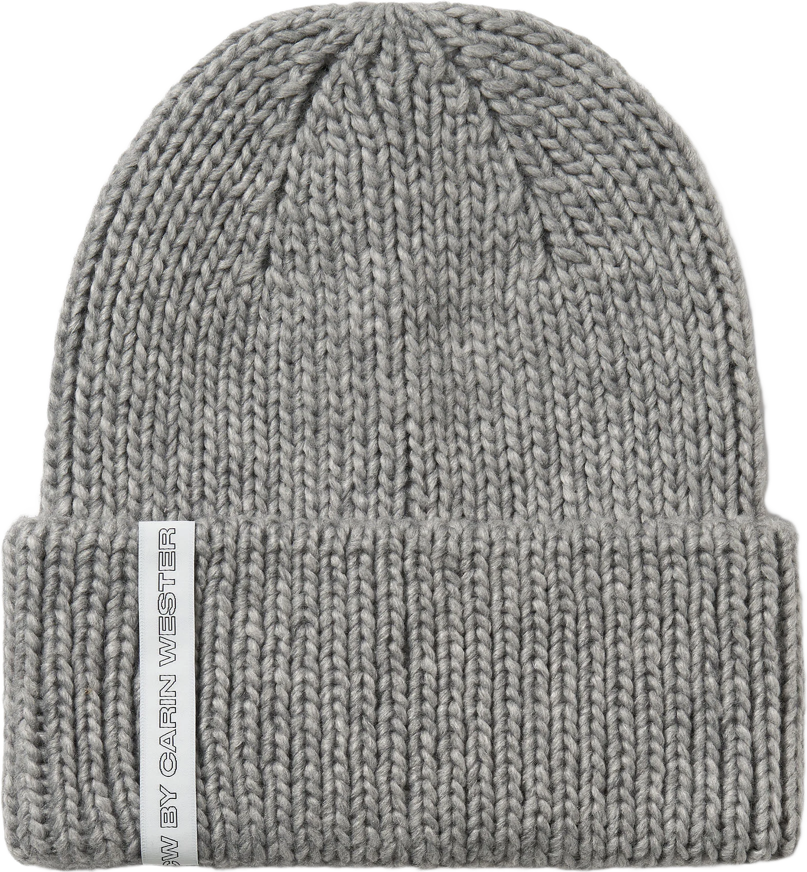 Ribbad beanie i ullmix