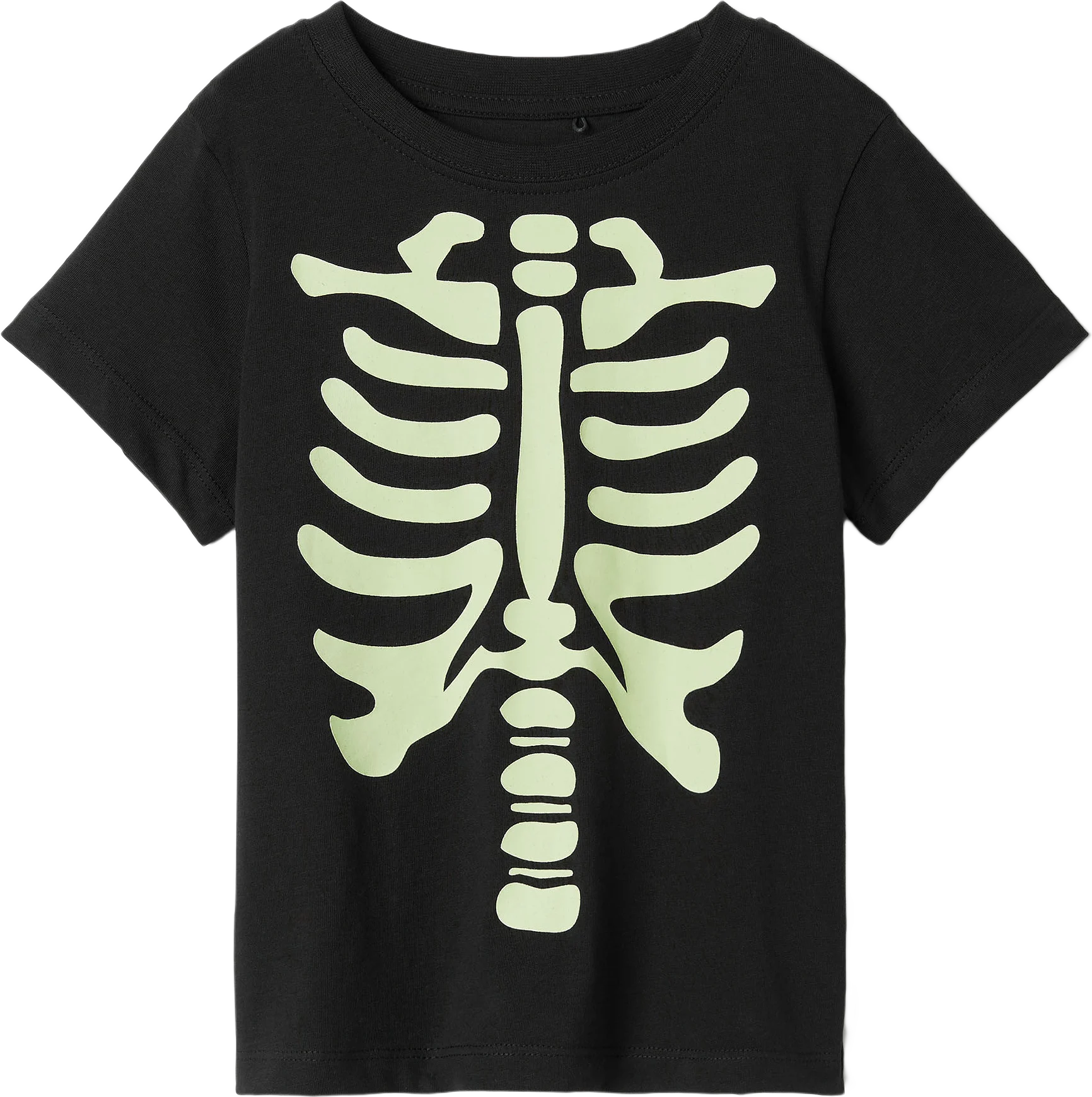 T-shirt med självlysande tryck SKELETON