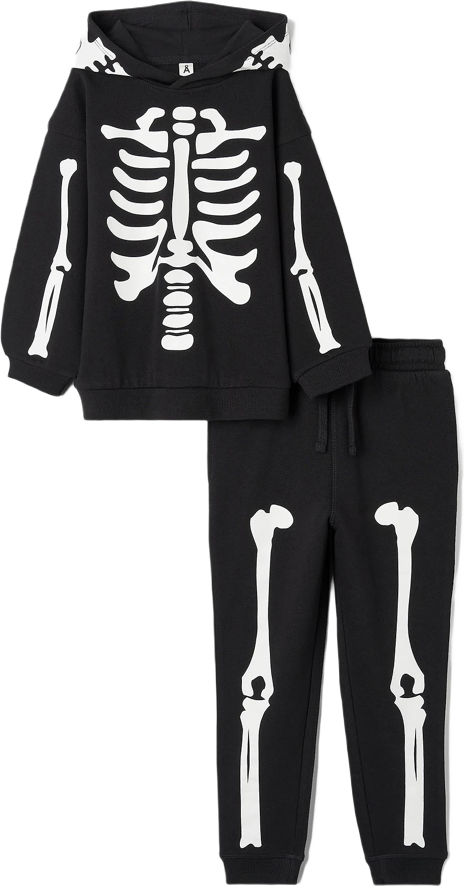 Mjukis-set med tryck SKELETON