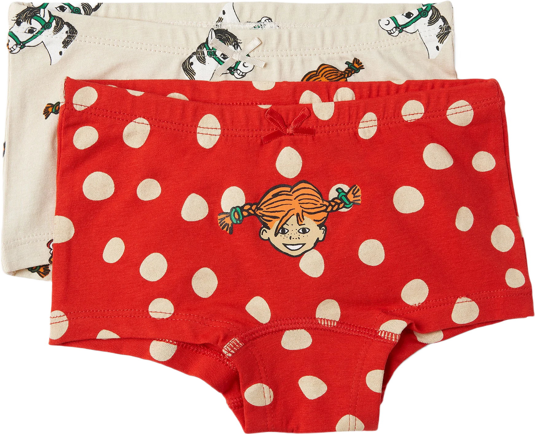 Boxertrosor med Pippi-print KLING, 2-pack