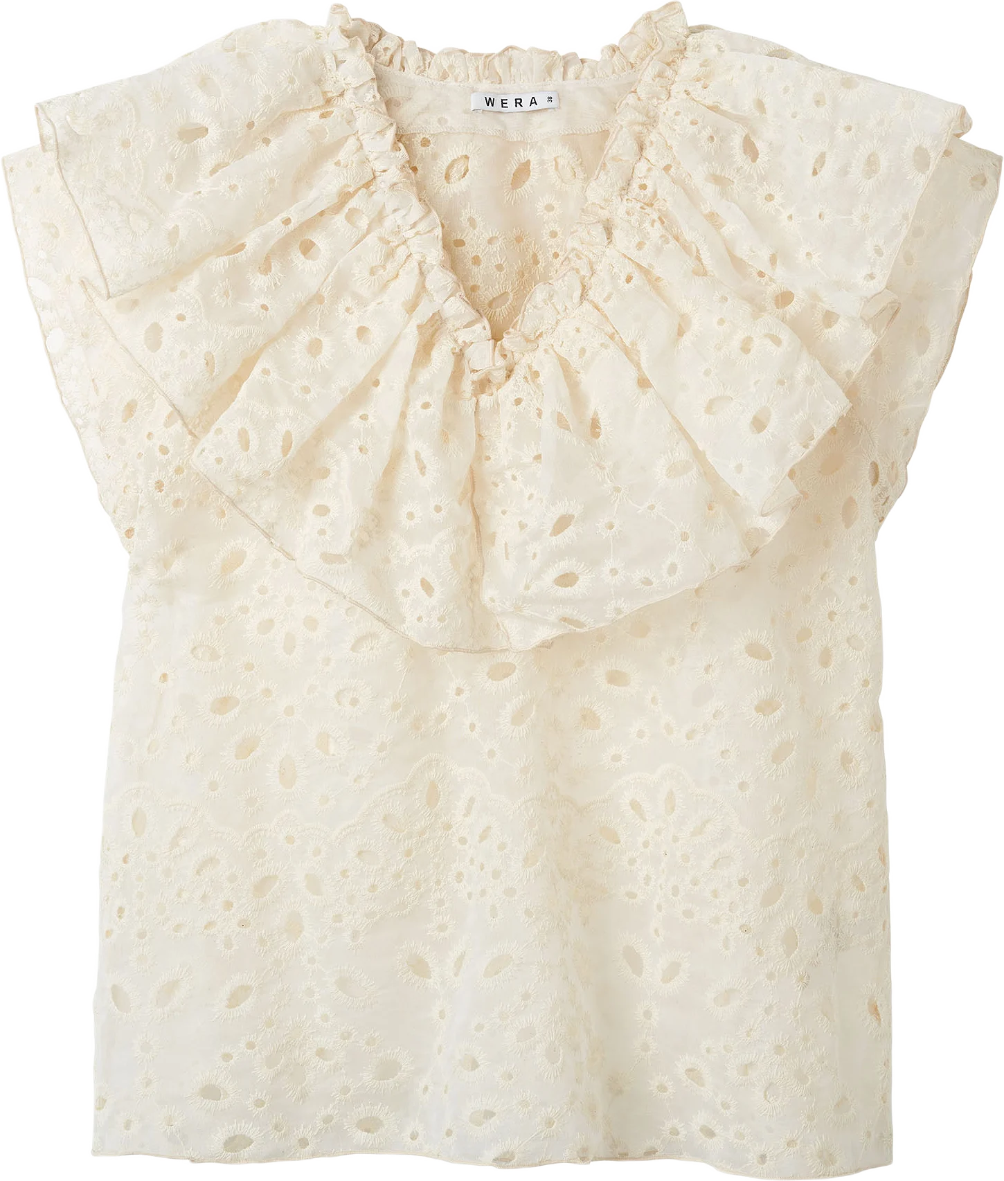 Blus med broderie anglaise SANNA