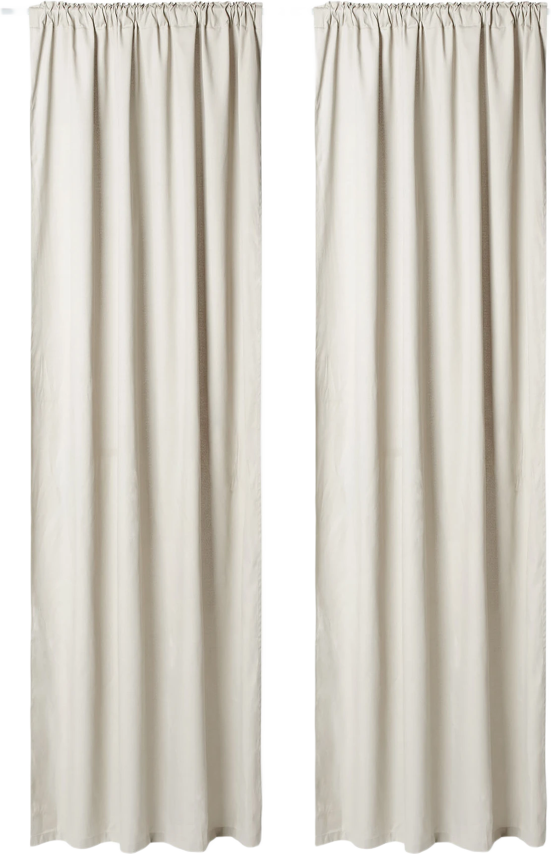 Enfärgad gardin PAULINA 130x300 cm, 2-pack