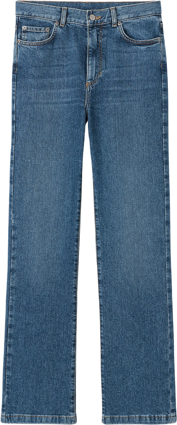 Raka jeans med hög midja AUSTIN