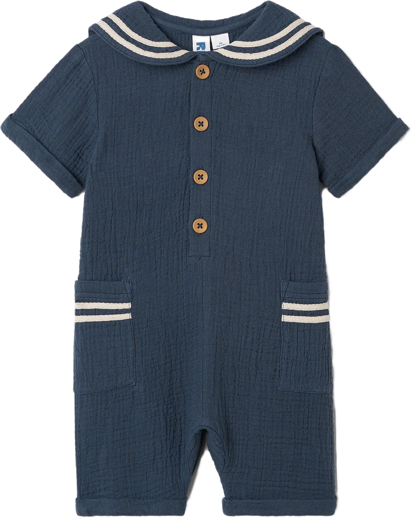 Onsie i krinklad bomull STELLAN SAILOR