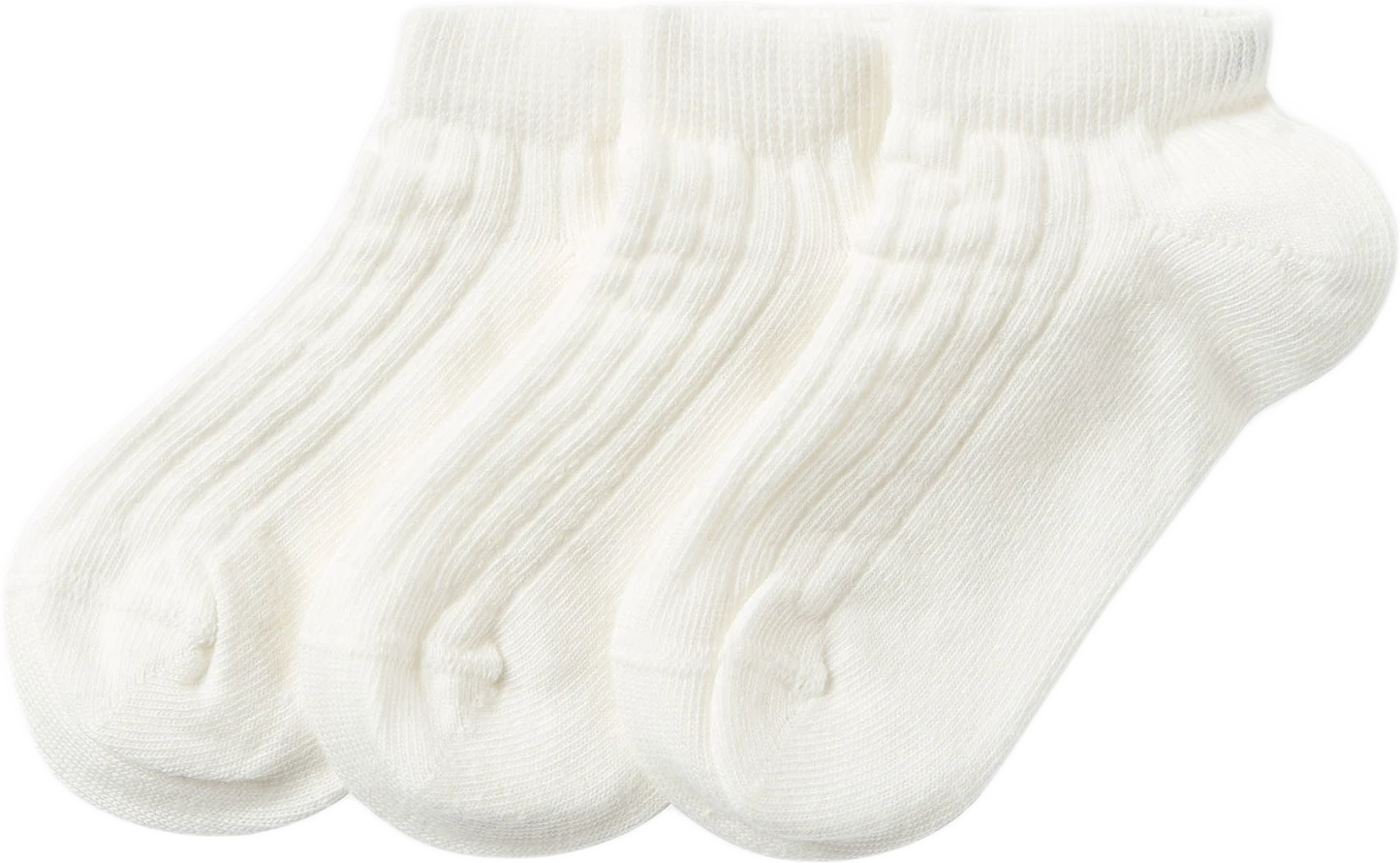 Ribbade ankelsockor, 3-pack