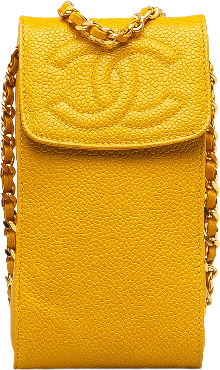 Chanel Cc Caviar Phone Crossbody Bag