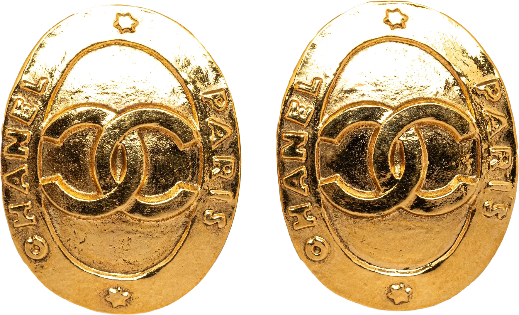 Chanel Cc Clip On Earrings