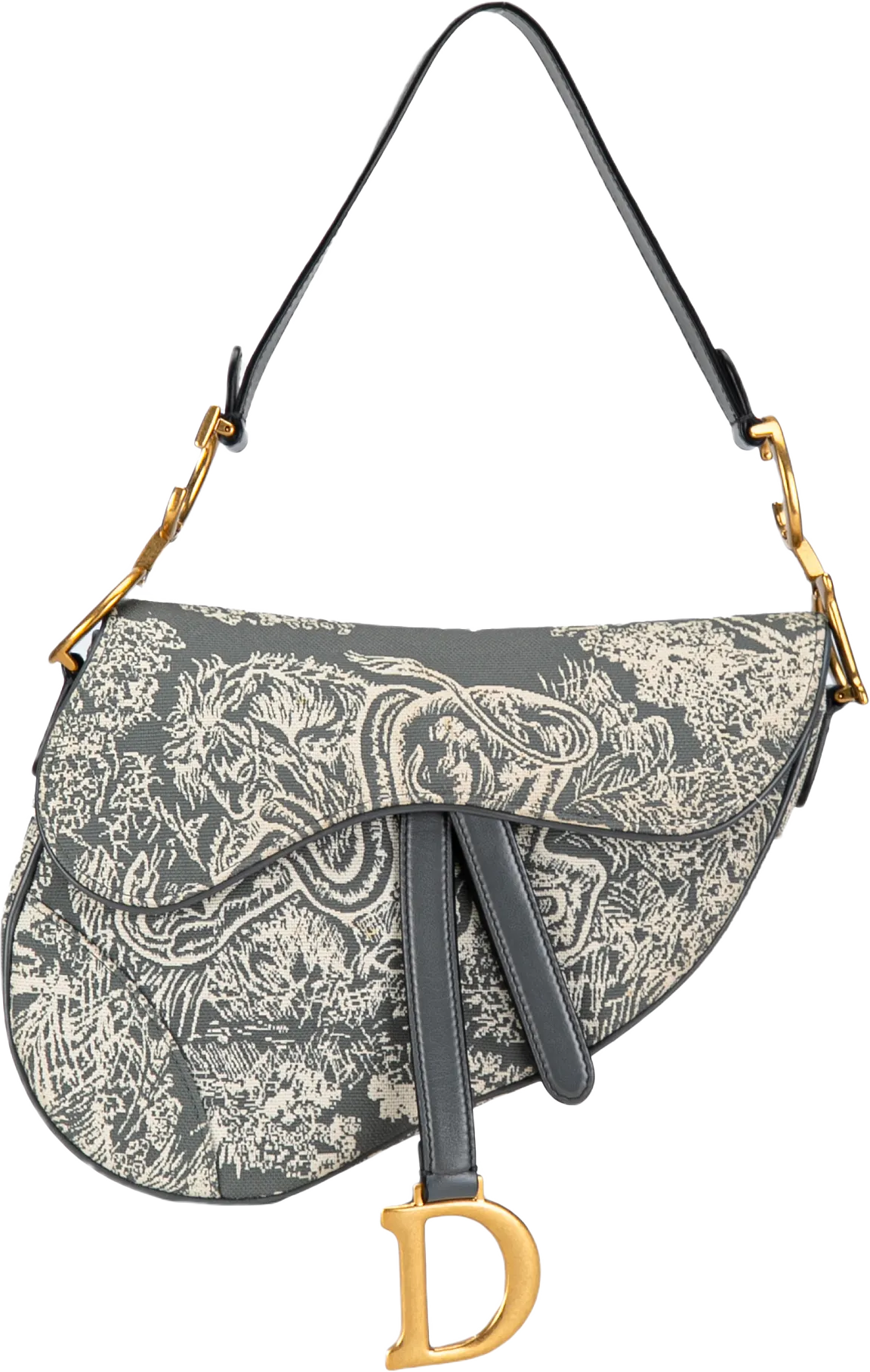 Dior Medium Toile De Jouy Saddle